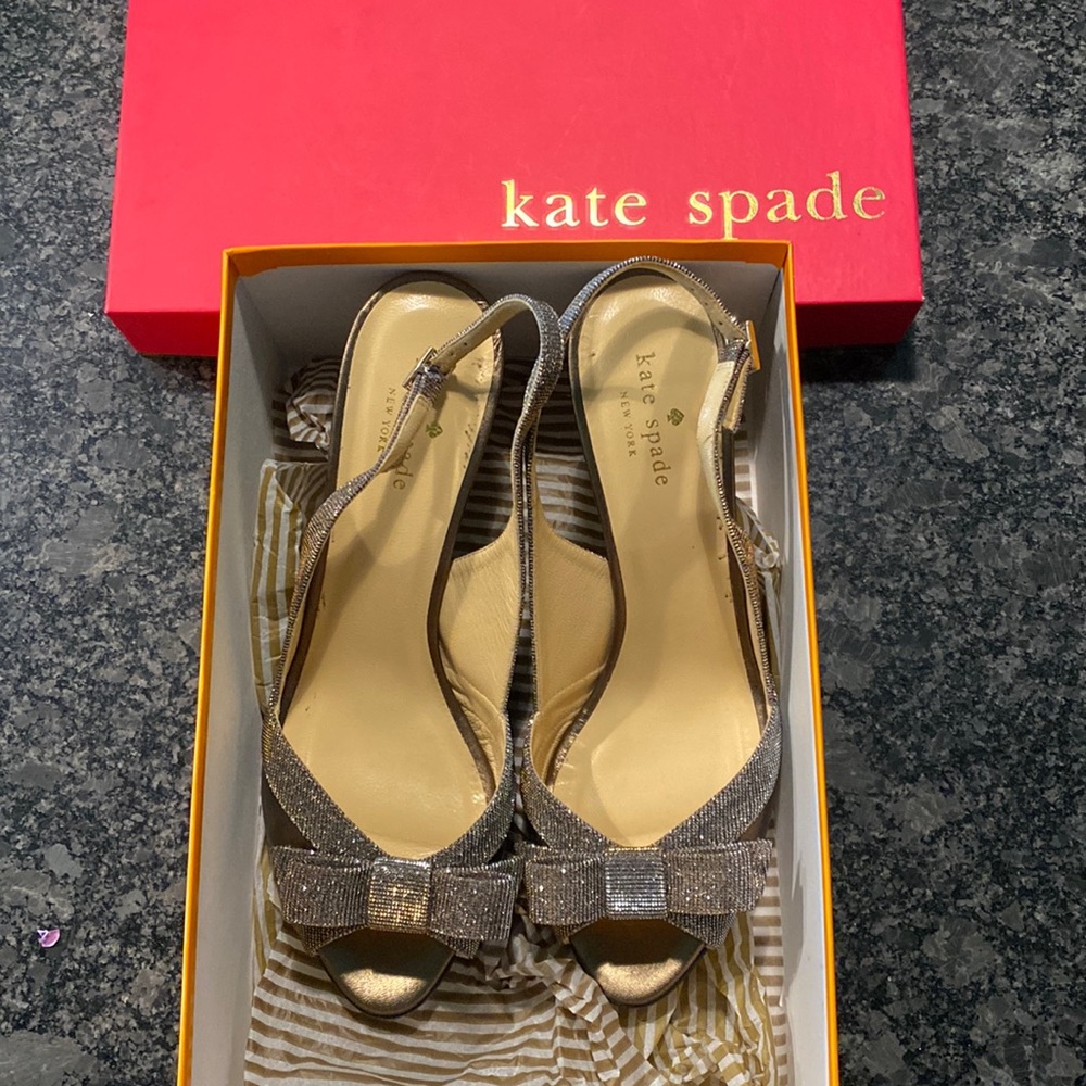 Kate Spade Bronze Heels